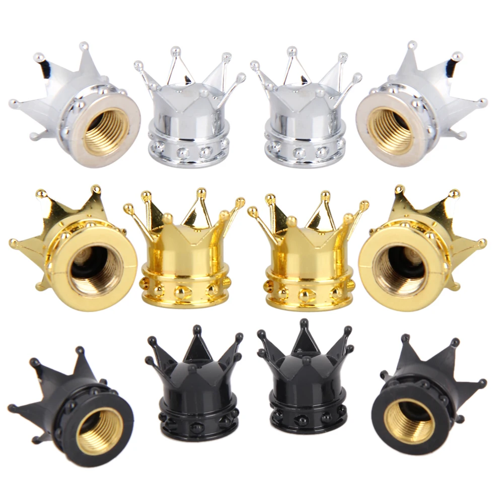 4Pcs Bicycle Tire Valve Caps Gold Crown Shaped Bike Tyre Wheel Stem Air Valve Cap Auto Truck Dustproof Airtight Caps Tyres Kits
4Pcs Bicycle Tire Valve Caps Gold Crown Shaped Bike Tyre Wheel Stem Air Valve Cap Auto Truck Dustproof Airtight Caps Tyres Kits