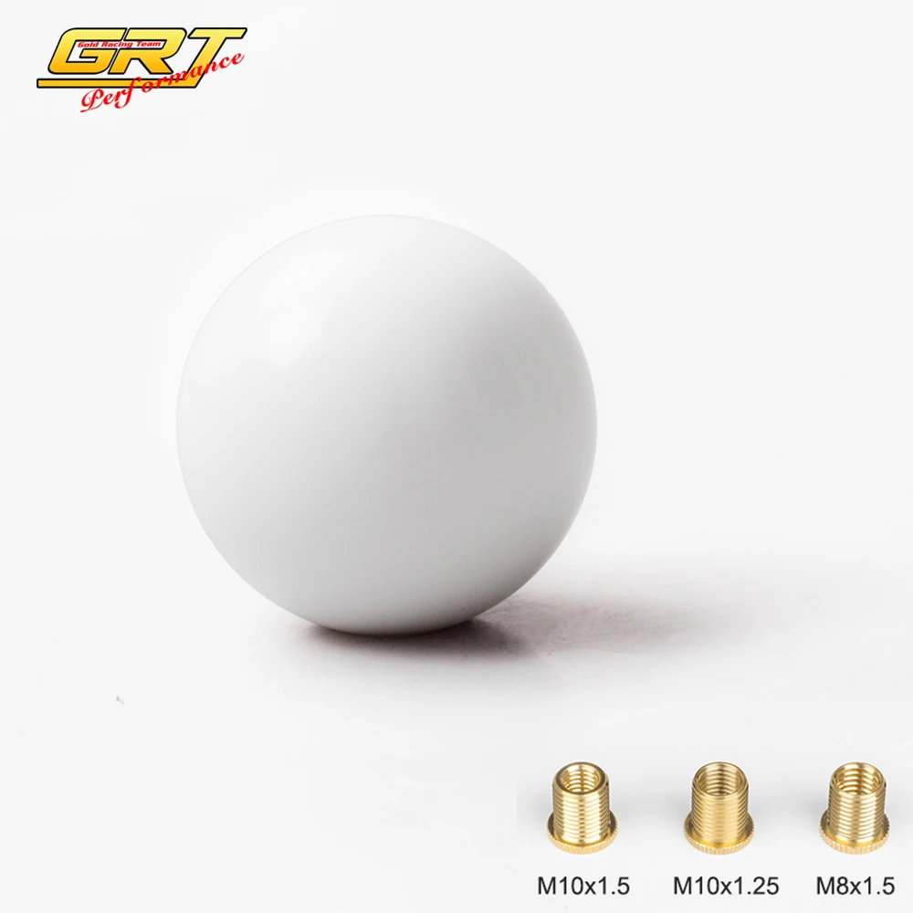 GRT - White Gumball Shift Knob for Hurst Short Throw Gear Shifter Selector with 3 Size Adapter for Universal Cars SK107
GRT - White Gumball Shift Knob for Hurst Short Throw Gear Shifter Selector with 3 Size Adapter for Universal Cars SK107