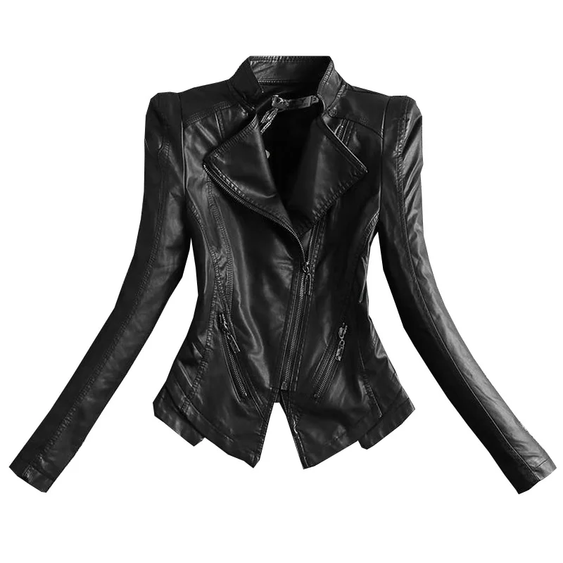 LYFZOUS European Style Pu Leather Jacket Ladies New Fashion Stand Collar washed Leather Jacket Women Slim Pu Locomotive Jackets
LYFZOUS European Style Pu Leather Jacket Ladies New Fashion Stand Collar washed Leather Jacket Women Slim Pu Locomotive Jackets