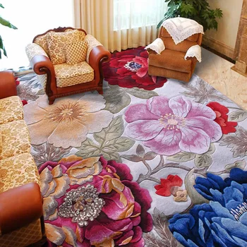 Rose Wool 100% Wool Ingredient Carpets For Parlor Living Room Bedroom Classical European Art Rugs Decoration Floor Rug Carpets 
Rose Wool 100% Wool Ingredient Carpets For Parlor Living Room Bedroom Classical European Art Rugs Decoration Floor Rug Carpets