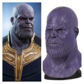Movie Deluxe Thanos Mask Infinity Gauntlet Superhero Thanos Full Head Helmet Halloween Cosplay Party Props
Movie Deluxe Thanos Mask Infinity Gauntlet Superhero Thanos Full Head Helmet Halloween Cosplay Party Props