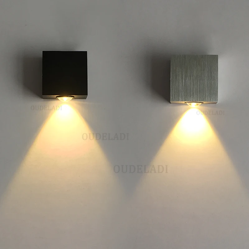 Modern Wall Lamps LED 1W 3W Square Aluminum Wall mounted indoor staircase aisle home Lamps With AC85-265V
Modern Wall Lamps LED 1W 3W Square Aluminum Wall mounted indoor staircase aisle home Lamps With AC85-265V