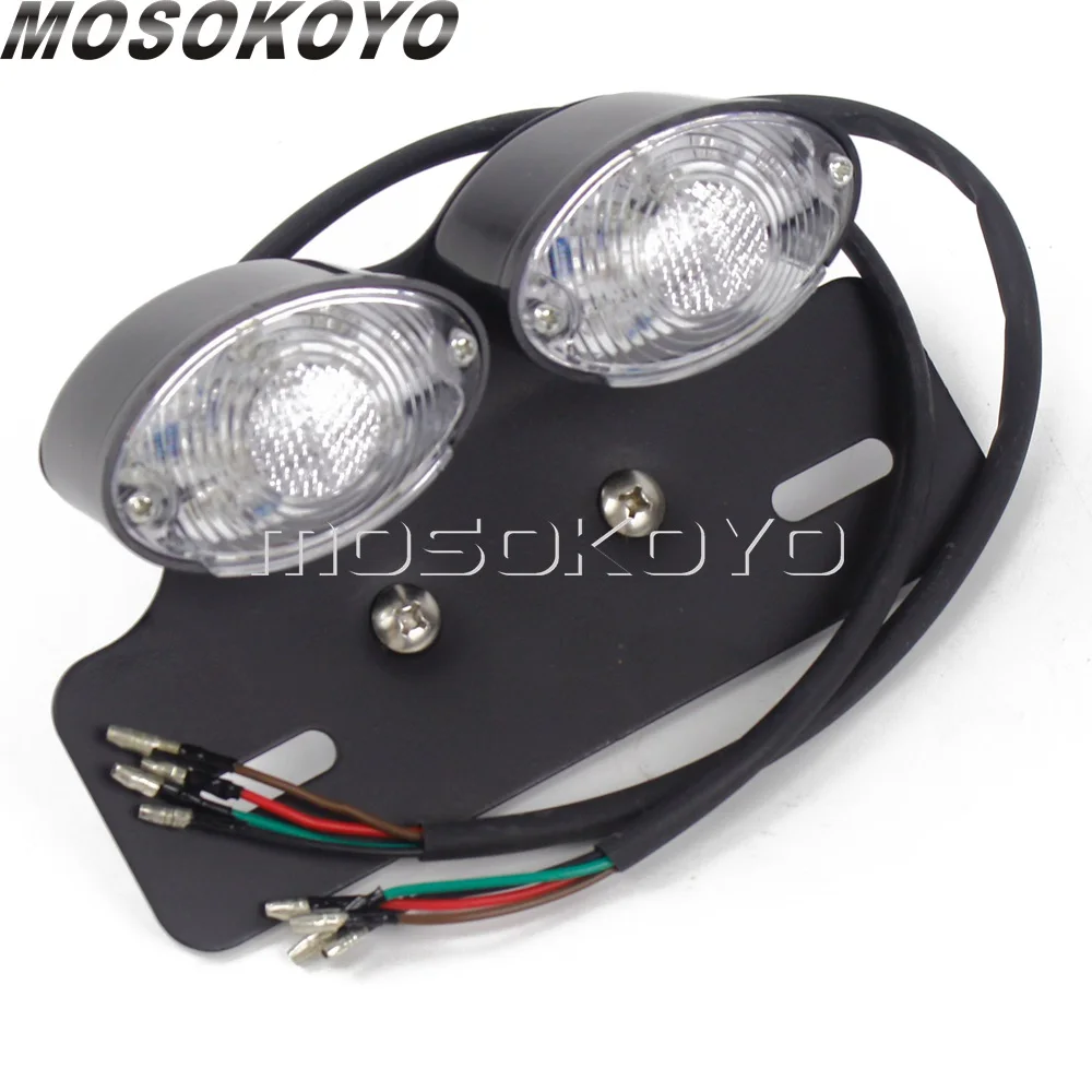 Universal Motorcycle Cat Eye Tail Brake Light w/ License Plate Light For Honda Suzuki Yamaha Custom Turn Signals Red Stop Lamp
Universal Motorcycle Cat Eye Tail Brake Light w/ License Plate Light For Honda Suzuki Yamaha Custom Turn Signals Red Stop Lamp