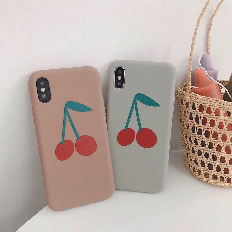 Red Cherry Pattern Soft Back Cover Phone Cases For iPhone 8 7 6 6S Plus TPU Silicone Phone Case For iPhone X XS MAX XR Coque
Red Cherry Pattern Soft Back Cover Phone Cases For iPhone 8 7 6 6S Plus TPU Silicone Phone Case For iPhone X XS MAX XR Coque