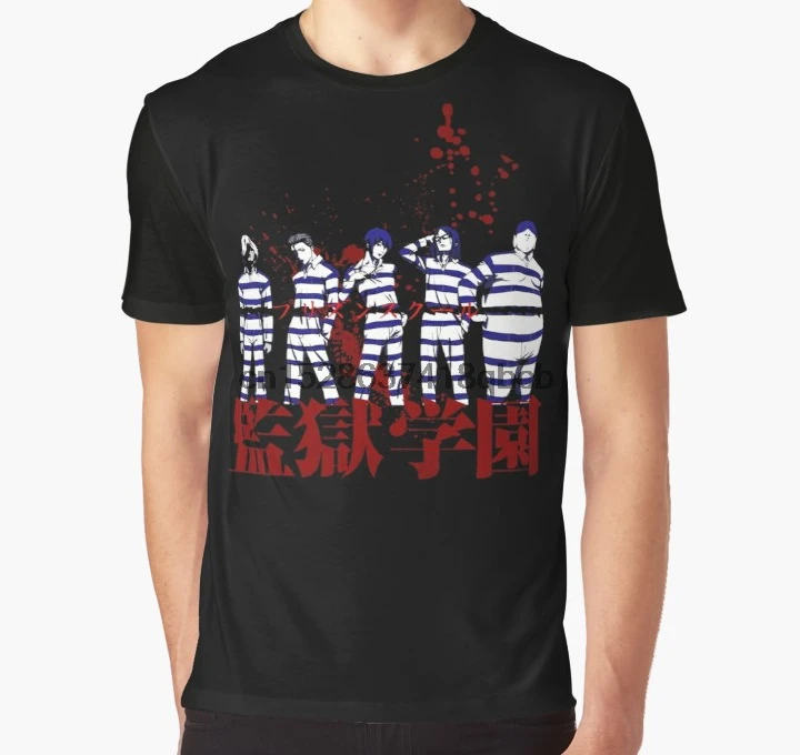 All Over Print T Shirt Men tshirt Prison School Big Print Full Print Women Graphic T-Shirt
