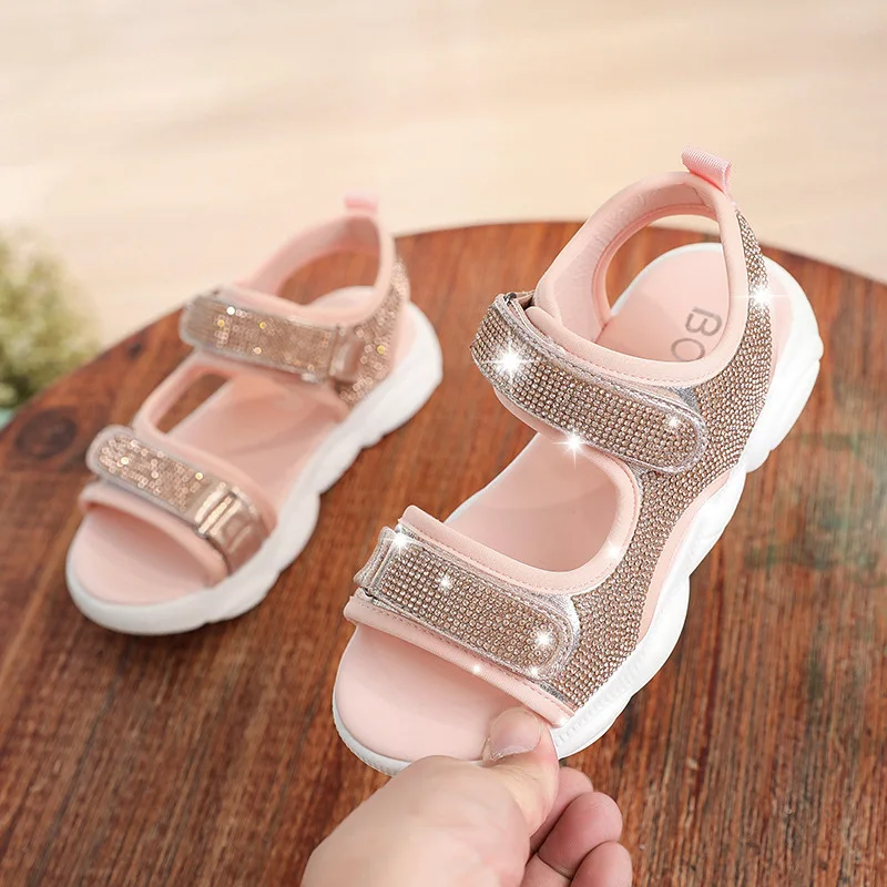 Children Rhinestone Sandals Summer New Boy Girls Beach Shoes Kids Casual Sandals Children Comfortable Sport Sandals Size 27-36
Children Rhinestone Sandals Summer New Boy Girls Beach Shoes Kids Casual Sandals Children Comfortable Sport Sandals Size 27-36