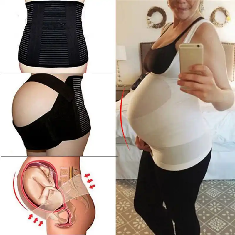 Usun Maternity Pregnancy Belt Lumbar Back Support Waist Band Belly Bump Brace