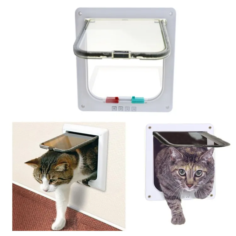 Coffee 4 Ways Lockable Dog Cat Kitten Door Security Flap Door ABS Plastic Animal Small Pet Cat Dog Gate Pet Supplies
Coffee 4 Ways Lockable Dog Cat Kitten Door Security Flap Door ABS Plastic Animal Small Pet Cat Dog Gate Pet Supplies