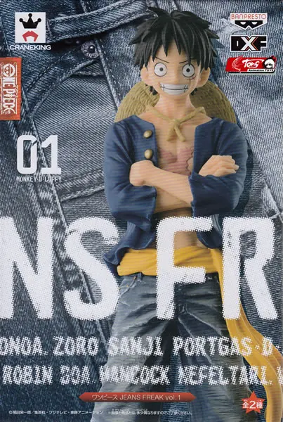 Японское аниме One Piece оригинальная игрушечная фигурка BANPRESTO JEANS FREAK Series из ПВХ
