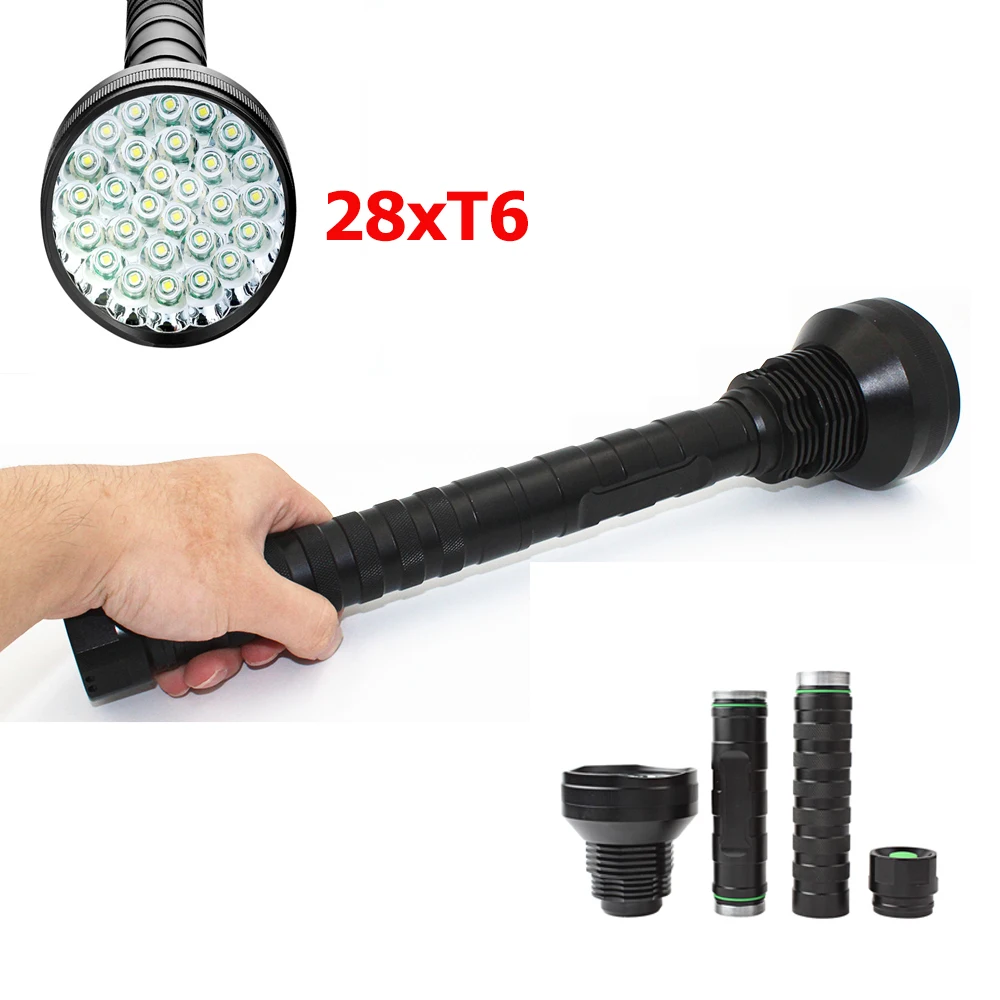 28x XML T6 30000LM LED Flashlight Tactical Torch Lamp Lantern for Self Defense Emergency Light Camping Exploration
28x XML T6 30000LM LED Flashlight Tactical Torch Lamp Lantern for Self Defense Emergency Light Camping Exploration