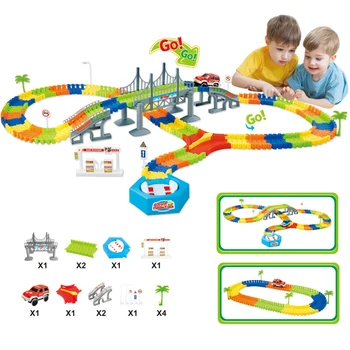 192pcs assembled puzzle fall-resistant electric rail car toy track rockery accessories with racing parent-child interactive toys
192pcs assembled puzzle fall-resistant electric rail car toy track rockery accessories with racing parent-child interactive toys