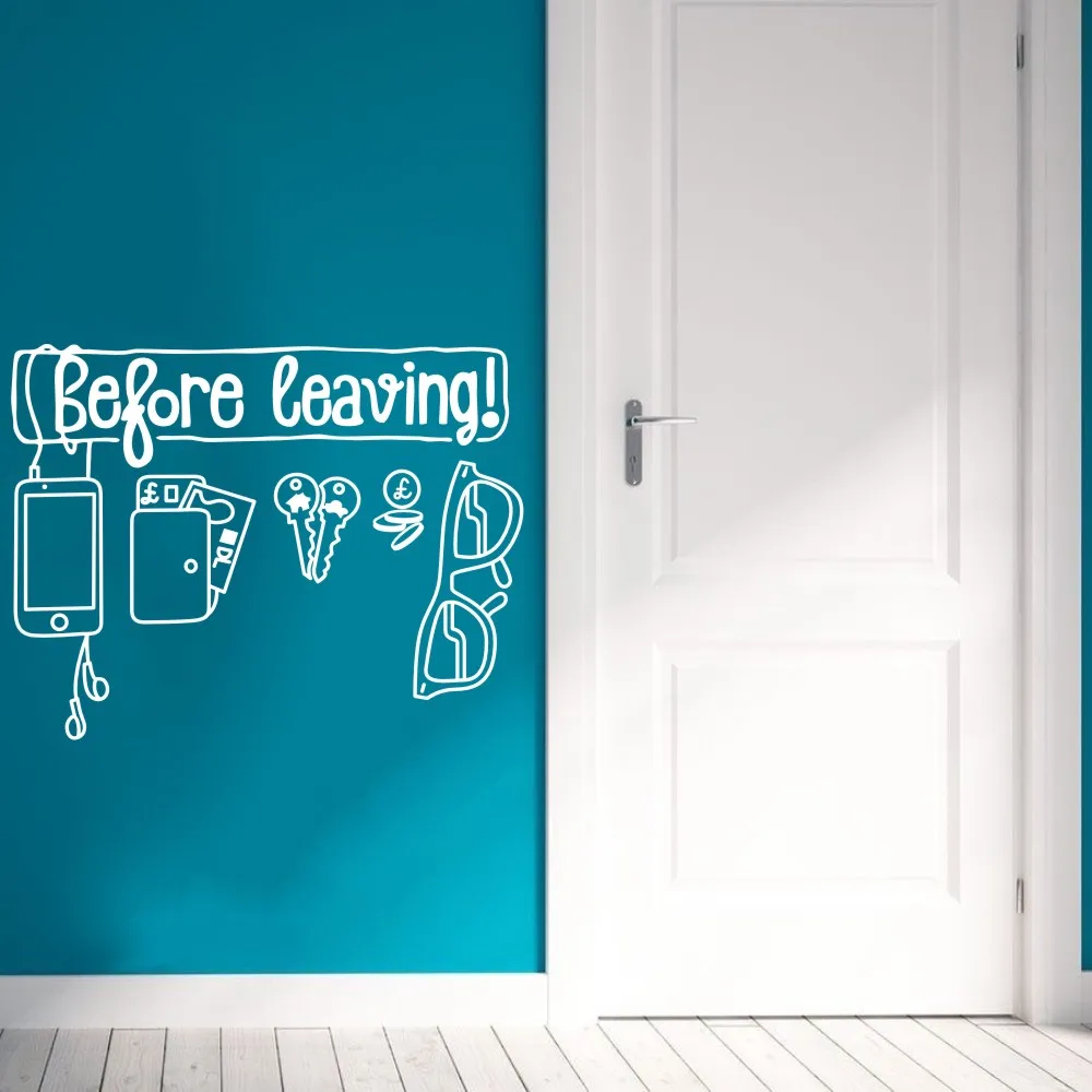 Glasses Keys Creative Wall Sticker Vinyl Art Removable Poster Mural Before Your Leave Home Decoration Beauety Fashion W130
Glasses Keys Creative Wall Sticker Vinyl Art Removable Poster Mural Before Your Leave Home Decoration Beauety Fashion W130