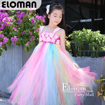 Eloman 100% handmade tutu dress for girl birthday party princess rainbow flower girls dresses for wedding and event parties
Eloman 100% handmade tutu dress for girl birthday party princess rainbow flower girls dresses for wedding and event parties