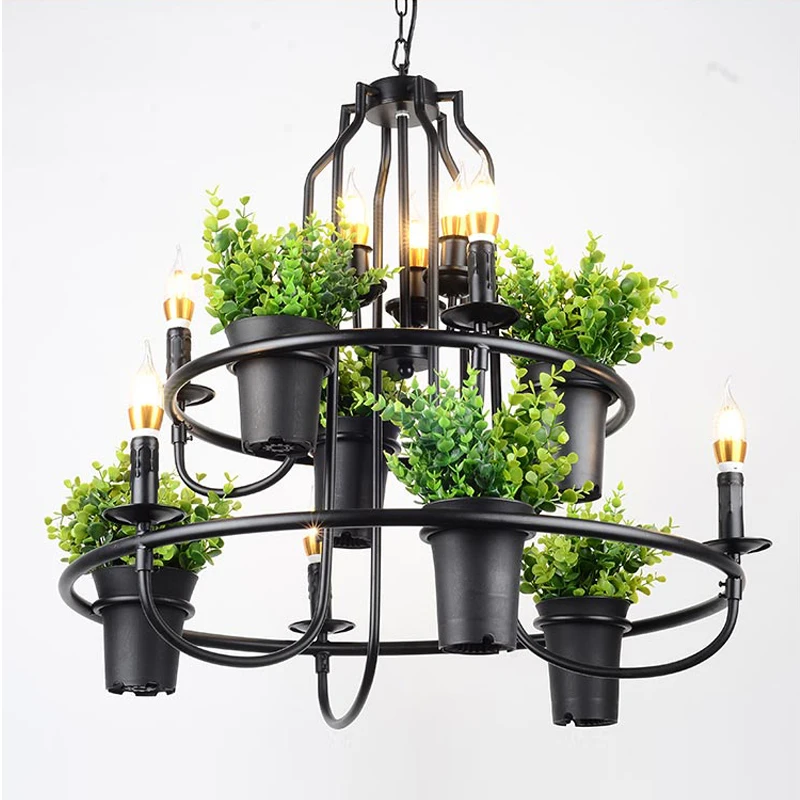 Music Dining Bar Retro Black Chandelier Restaurant Leisure Room Creative Plant Chandeliers American Garden Green Hanging Lights
Music Dining Bar Retro Black Chandelier Restaurant Leisure Room Creative Plant Chandeliers American Garden Green Hanging Lights