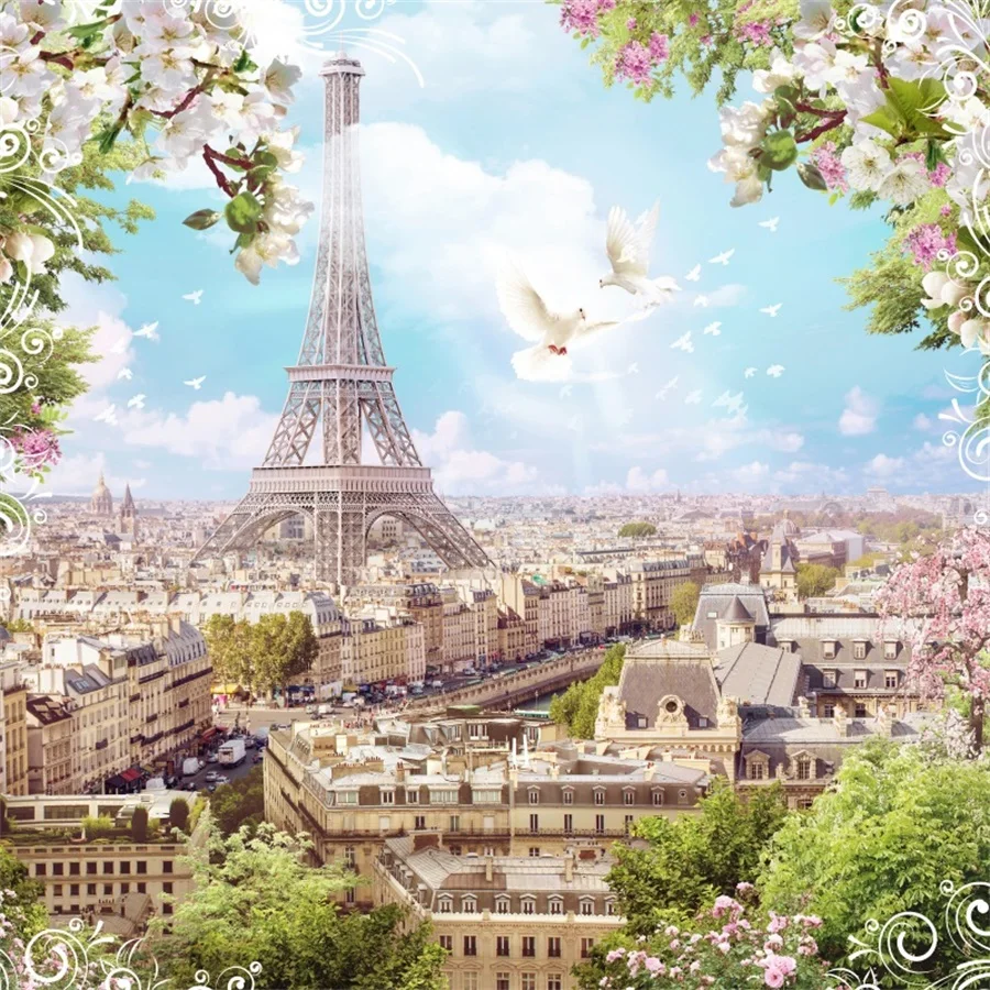 Laeacco Artistical Eiffel Tower Paris Cloudy Sky Scenic Photography Backgrounds Vinyl Custom Camera Backdrops For Photo Studio
Laeacco Artistical Eiffel Tower Paris Cloudy Sky Scenic Photography Backgrounds Vinyl Custom Camera Backdrops For Photo Studio