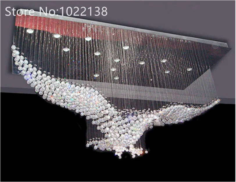 New Eagles Design Luxury Modern Crystal Chandelier Lighting Lustre Hall LED Lights Cristal Lamp L100*W55*H80cm 110v-220v
New Eagles Design Luxury Modern Crystal Chandelier Lighting Lustre Hall LED Lights Cristal Lamp L100*W55*H80cm 110v-220v