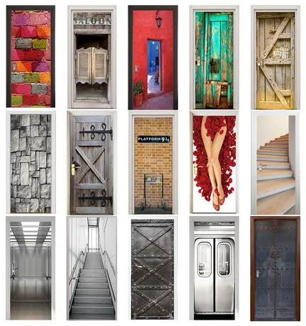 3D Door Sticker Door Wrap Wall Sticker Mural Wallpaper Poster Self Adhesive PVC Removable Waterproof Door Decal Home Decor
3D Door Sticker Door Wrap Wall Sticker Mural Wallpaper Poster Self Adhesive PVC Removable Waterproof Door Decal Home Decor