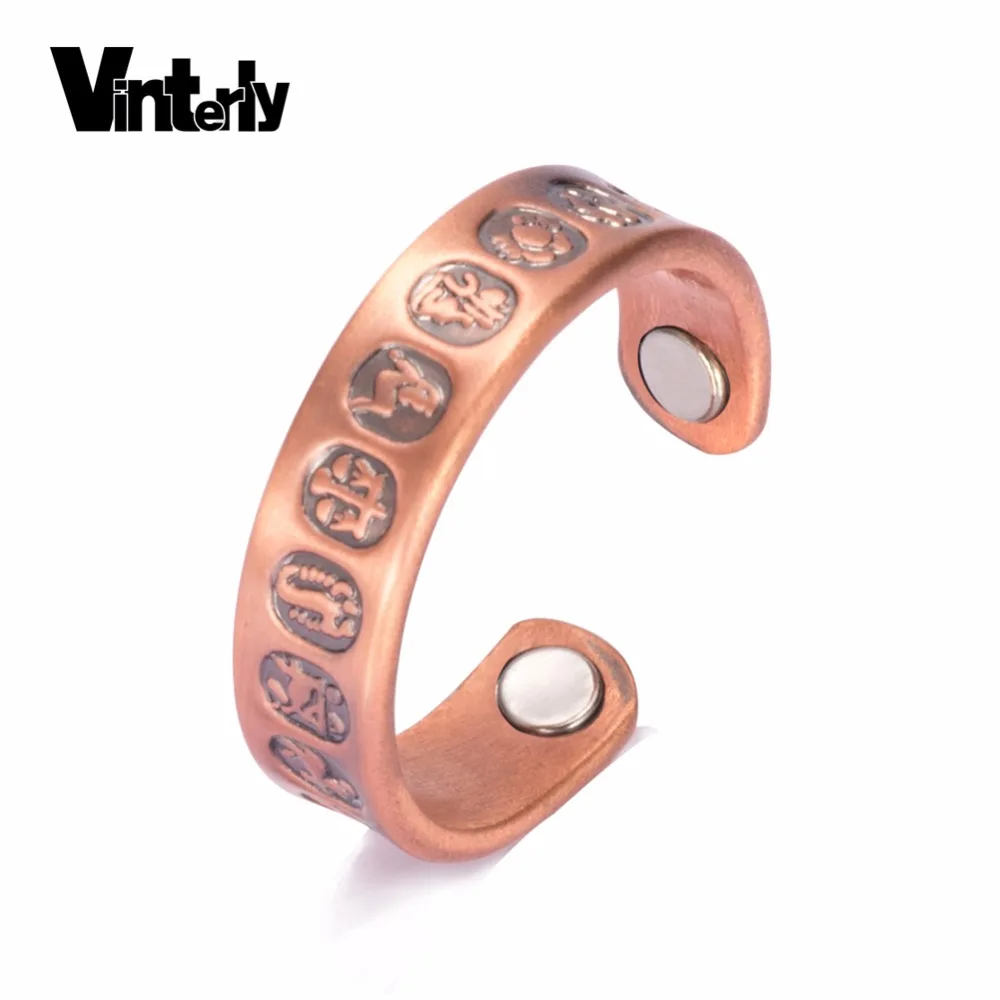 Vinterly Finger Ring Men Vintage 12 Constellation Health Magnetic Rings Arthritis Pure Copper Open Cuff Rings Adjustable Jewelry
Vinterly Finger Ring Men Vintage 12 Constellation Health Magnetic Rings Arthritis Pure Copper Open Cuff Rings Adjustable Jewelry