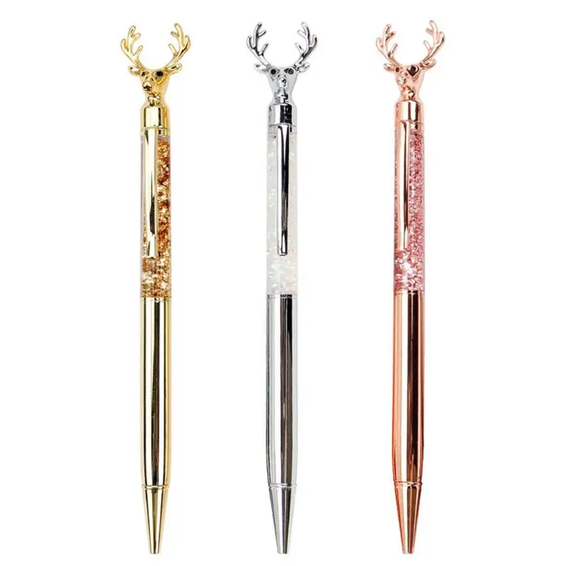 0.7mm Luxury Deer Head Ballpoint Pen Flow Oil Metal High-grade Signature Pens Stationery School Office Supplies Christmas Gift
0.7mm Luxury Deer Head Ballpoint Pen Flow Oil Metal High-grade Signature Pens Stationery School Office Supplies Christmas Gift