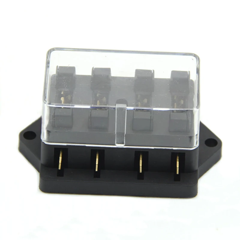 1pc 4 Way Circuit Standard ATC Blade Fuse Holder 250V without Fuse Mayitr For Car Auto Accessories