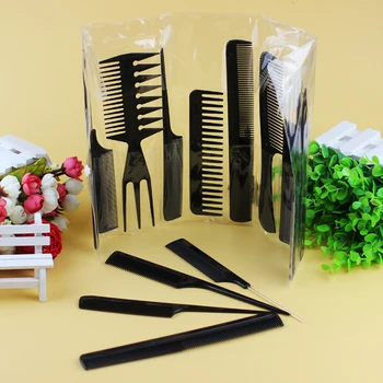 10pcs/Set Professional Hair Brush Comb Salon Barber Anti-static Hair Combs Hairbrush Hairdressing Combs Styling Tools Hair Care 
10pcs/Set Professional Hair Brush Comb Salon Barber Anti-static Hair Combs Hairbrush Hairdressing Combs Styling Tools Hair Care