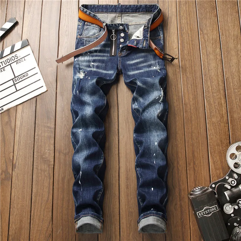 Hot Sale New Famous Brand European American Style mens jeans luxury Men straight denim trousers zipper Patchwork Slim blue jeans
Hot Sale New Famous Brand European American Style mens jeans luxury Men straight denim trousers zipper Patchwork Slim blue jeans