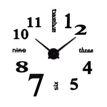 Top fashion new Modern clock watch Wall Stickers clocks reloj de pared home decoration horloge Needle Quartz
Top fashion new Modern clock watch Wall Stickers clocks reloj de pared home decoration horloge Needle Quartz