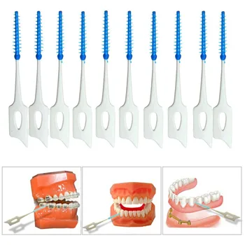 40pcs /box Double Floss Head Oral Hygiene Dental Silicone Interdental Brush Toothpick Household Dental Flosser Tooth Cleaner
40pcs /box Double Floss Head Oral Hygiene Dental Silicone Interdental Brush Toothpick Household Dental Flosser Tooth Cleaner