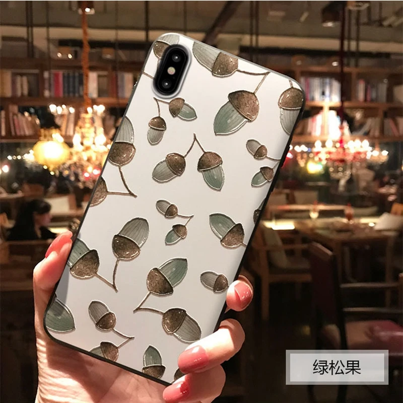 Leaves TPU Silicone Coque For iphone 7 6 8 Plus Case Back Cover Cute Pine Cone Funda For iphone X 10 6 6s Plus Emboss Phone Case
Leaves TPU Silicone Coque For iphone 7 6 8 Plus Case Back Cover Cute Pine Cone Funda For iphone X 10 6 6s Plus Emboss Phone Case