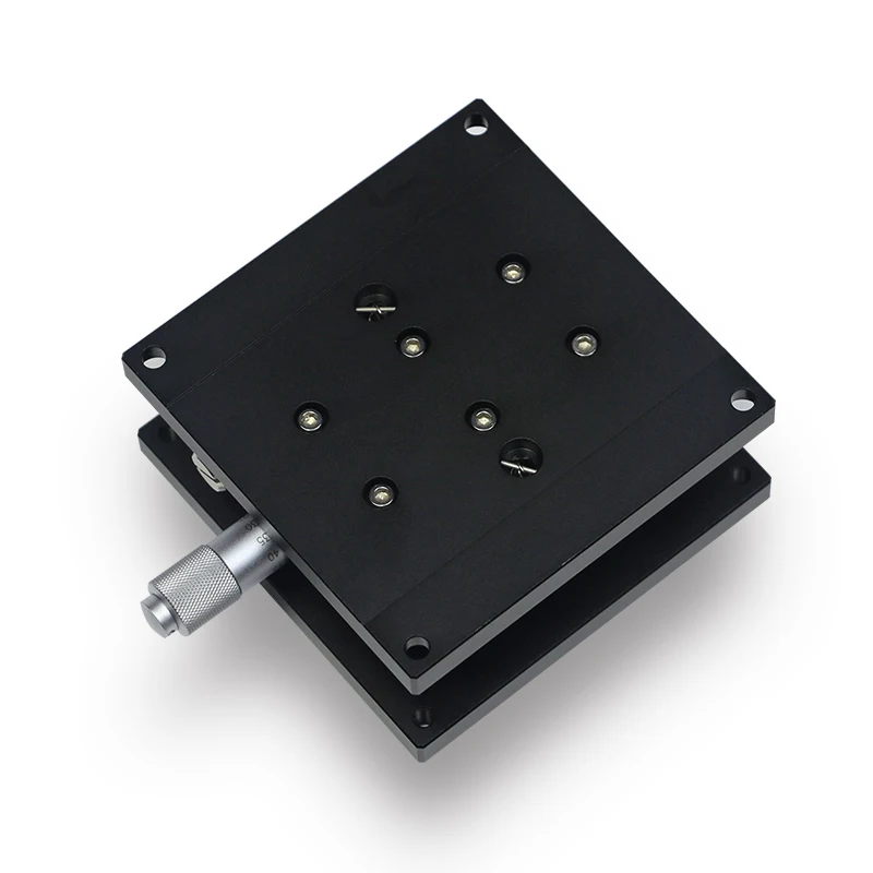 LJZ90-2 Z-axis horizontal lifting table fine-tuning slide table, double cross rail displacement, size 90*90mm Load: 88.2N (9kgf)
LJZ90-2 Z-axis horizontal lifting table fine-tuning slide table, double cross rail displacement, size 90*90mm Load: 88.2N (9kgf)