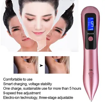 Multi-functional LCD Dot Mole Freckle Spot Tattoo Removal Pen Ionic Beauty Skin Machine Beauty Care Tool Massage Relaxation
Multi-functional LCD Dot Mole Freckle Spot Tattoo Removal Pen Ionic Beauty Skin Machine Beauty Care Tool Massage Relaxation