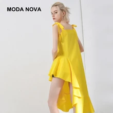 MODA NOVA Self Portrait Dress Designer irregular ruffles Bowknot Spaghetti Strap Mid-Calf women summer dress 2018 fashion tide
MODA NOVA Self Portrait Dress Designer irregular ruffles Bowknot Spaghetti Strap Mid-Calf women summer dress 2018 fashion tide