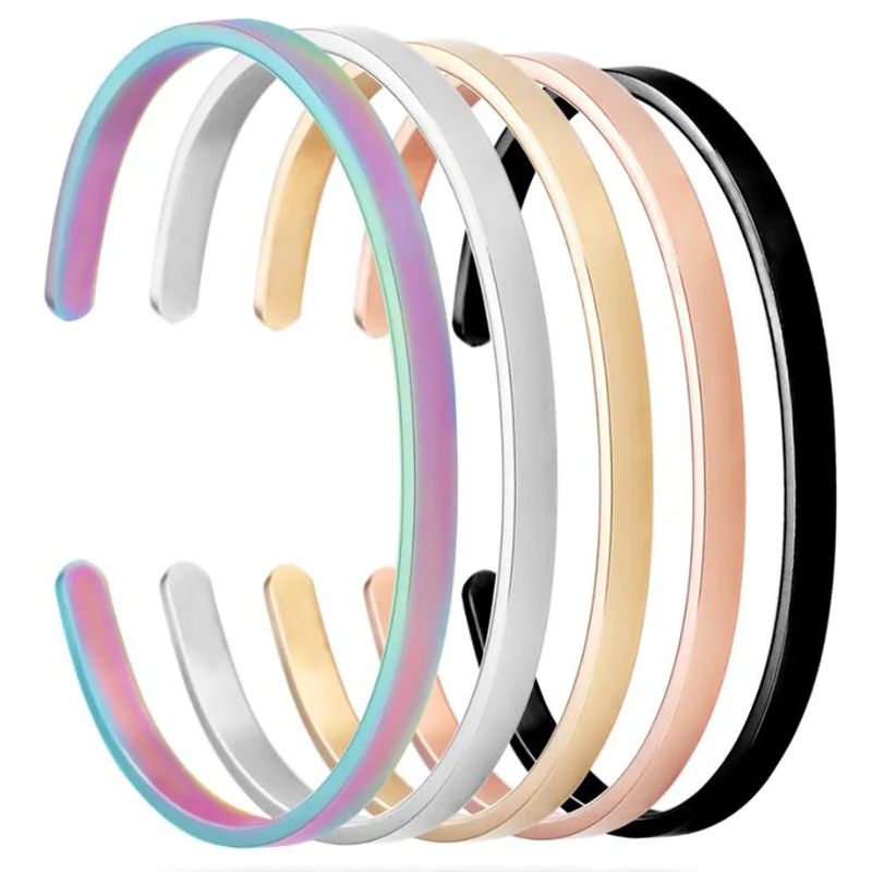 5pcs Stainless Steel Bangle Custom Engraved Positive Inspirational Quote Bangles Cuff Mantra Bracelet for Women Gift
5pcs Stainless Steel Bangle Custom Engraved Positive Inspirational Quote Bangles Cuff Mantra Bracelet for Women Gift