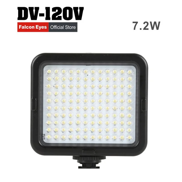 Falconeyes special offer 7.2W mini LED Fill light for camera or camcorder using 5pcs AA battery DV-120V CD50
Falconeyes special offer 7.2W mini LED Fill light for camera or camcorder using 5pcs AA battery DV-120V CD50