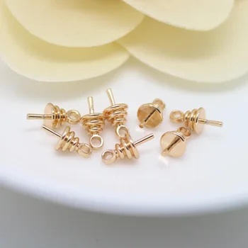 10PCS 10MM 24K Champagne Gold Color Brass Half Hole Beads Caps Beads Connector High Quality Diy Jewelry Accessories
10PCS 10MM 24K Champagne Gold Color Brass Half Hole Beads Caps Beads Connector High Quality Diy Jewelry Accessories