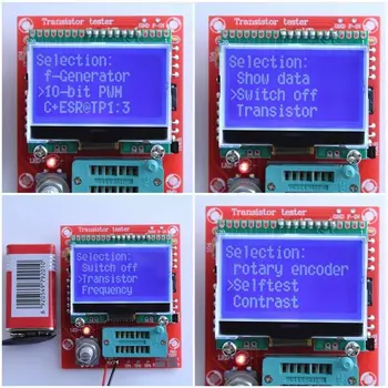12864 LCD DIY KITS M328 Transistor Tester LCR Diode Capacitance ESR meter PWM Square wave Frequency Signal Generator
12864 LCD DIY KITS M328 Transistor Tester LCR Diode Capacitance ESR meter PWM Square wave Frequency Signal Generator