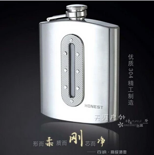 7oz 200ml stainless steel Honest hip flask flagon wine kettle with transparent window skull bottle moonshine wine aerator BJJ325
7oz 200ml stainless steel Honest hip flask flagon wine kettle with transparent window skull bottle moonshine wine aerator BJJ325