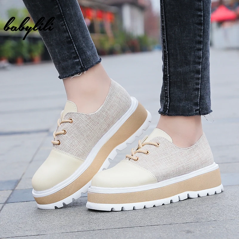 New Woman Platform Shoes Spring Autumn Fashion Slip On Platforms Casual Ladies PU Shoes Spring Automn Fashion Canvas
New Woman Platform Shoes Spring Autumn Fashion Slip On Platforms Casual Ladies PU Shoes Spring Automn Fashion Canvas