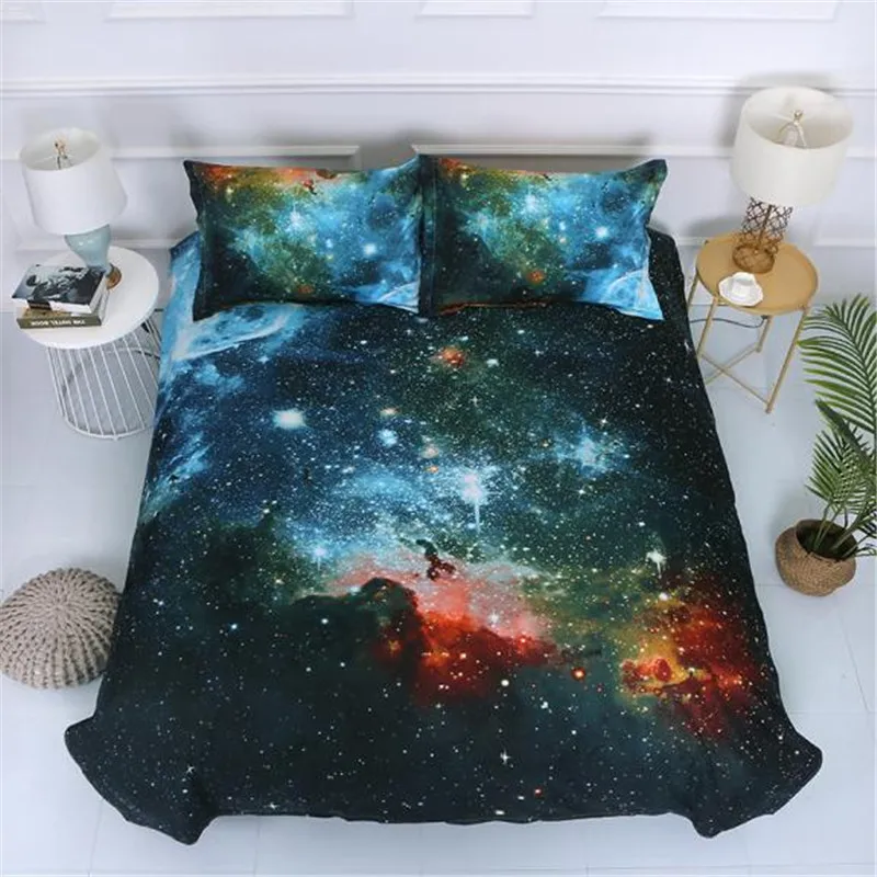 Colorful Galaxy Pattern Bedding Sets 2/3/4pcs Soft Comfortable Family Set Sheet Duvet Cover Pillowcase Flat Sheet Bed Linings
Colorful Galaxy Pattern Bedding Sets 2/3/4pcs Soft Comfortable Family Set Sheet Duvet Cover Pillowcase Flat Sheet Bed Linings