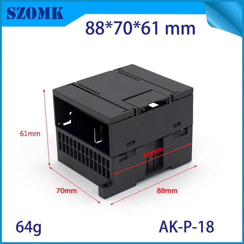 1 piece, 88*70*61mm customizable plastic din rail enclosure electrical junction boxes din rail industrial enclosure project box
1 piece, 88*70*61mm customizable plastic din rail enclosure electrical junction boxes din rail industrial enclosure project box
