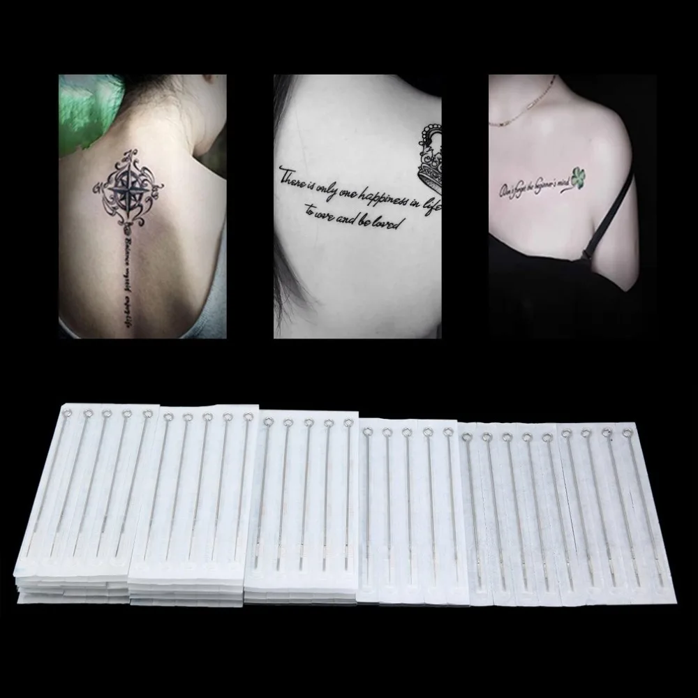 100Pcs Disposable Tattoo Needles Assorted Sterile Tattoo Needle Set For Makeup Tools 1RL 3RL 5RL 3RS 5RS 5M1 5F
100Pcs Disposable Tattoo Needles Assorted Sterile Tattoo Needle Set For Makeup Tools 1RL 3RL 5RL 3RS 5RS 5M1 5F