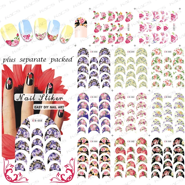 2015 NEW 50PCS/lot HOT B056-066 Nail Art Stickers For Nails Decals Favorite Patterns About Flowers Water Transfer
2015 NEW 50PCS/lot HOT B056-066 Nail Art Stickers For Nails Decals Favorite Patterns About Flowers Water Transfer