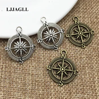 LJJAGLL Zinc Alloy Jewelry Findings 10pcs/lot Vintage Ancient Compass Charms Silver Plated Pendant 25*30mm Charm Diy ACD028
LJJAGLL Zinc Alloy Jewelry Findings 10pcs/lot Vintage Ancient Compass Charms Silver Plated Pendant 25*30mm Charm Diy ACD028
