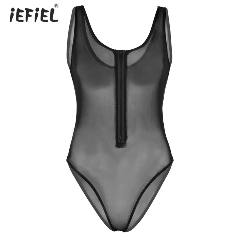 Hot Women One Piece Sexy Lingerie Teddy Bodysuit See Through Sheer Mesh Leotard Babydolls Catsuit Front Zipper High Cut Bodysuit 
Hot Women One Piece Sexy Lingerie Teddy Bodysuit See Through Sheer Mesh Leotard Babydolls Catsuit Front Zipper High Cut Bodysuit