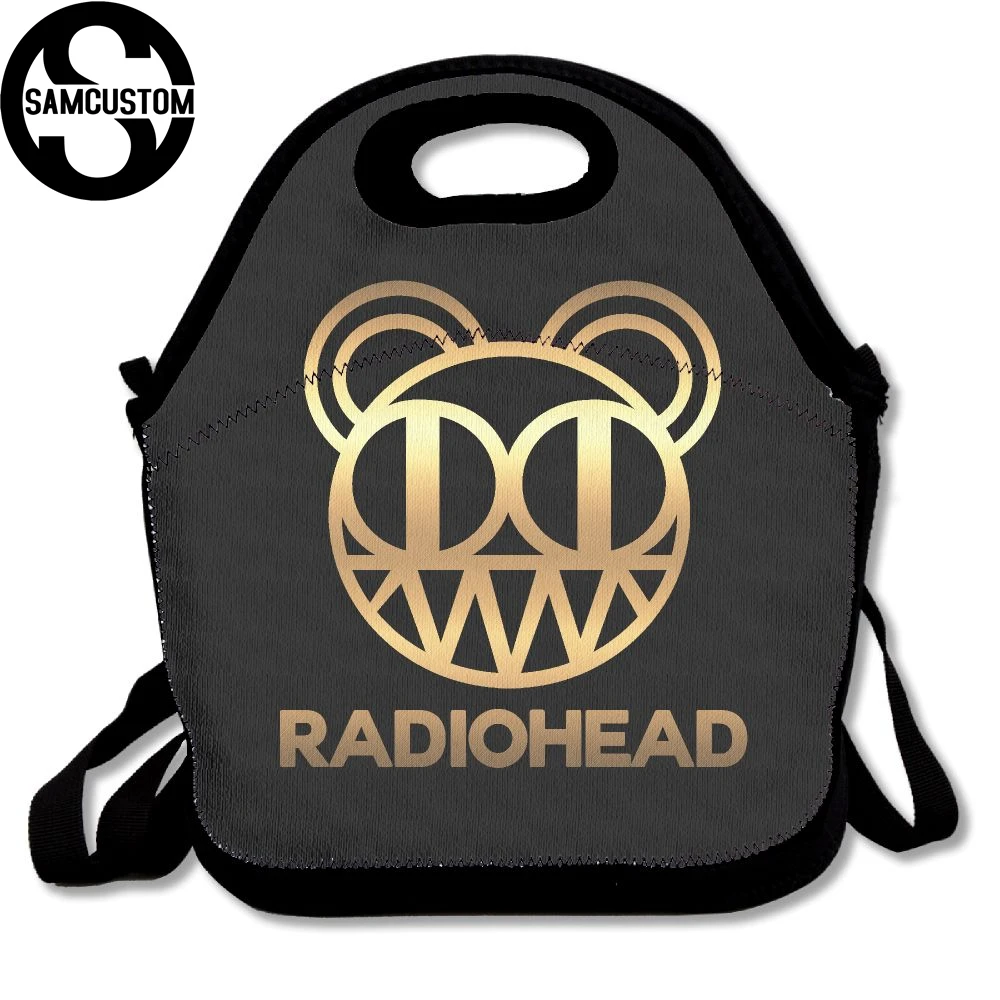 Фото SAMCUSTOM 3D принт Radiohead обед сумки изоляцией Водонепроницаемый Еда девушка пакеты