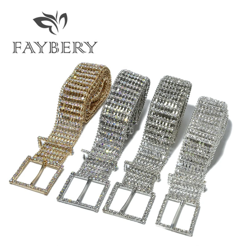 Luxury Bling Crystal Diamond Women Belts for Women Wide Eight Row Rhinestone Belts Bright Female Strap Full Rhinestone
Luxury Bling Crystal Diamond Women Belts for Women Wide Eight Row Rhinestone Belts Bright Female Strap Full Rhinestone