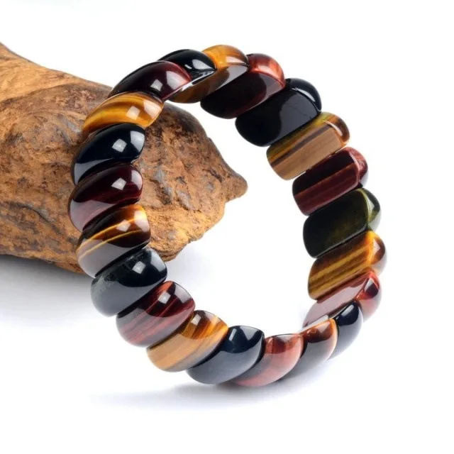 BOEYCJR Red Yellow Blue Tiger Eyes Natural Stone Beads Bangles & Bracelets Handmade Jewelry Energy Bracelet for Men 2019
BOEYCJR Red Yellow Blue Tiger Eyes Natural Stone Beads Bangles & Bracelets Handmade Jewelry Energy Bracelet for Men 2019
