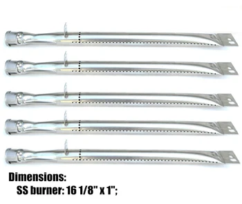 BBQ Parts 18311 Gas Grill Replacement 16.1 Inch Straight Stainless Steel Burner Gourmet DLX2012, Uniflame Smoke Hollow 471 5pack
BBQ Parts 18311 Gas Grill Replacement 16.1 Inch Straight Stainless Steel Burner Gourmet DLX2012, Uniflame Smoke Hollow 471 5pack