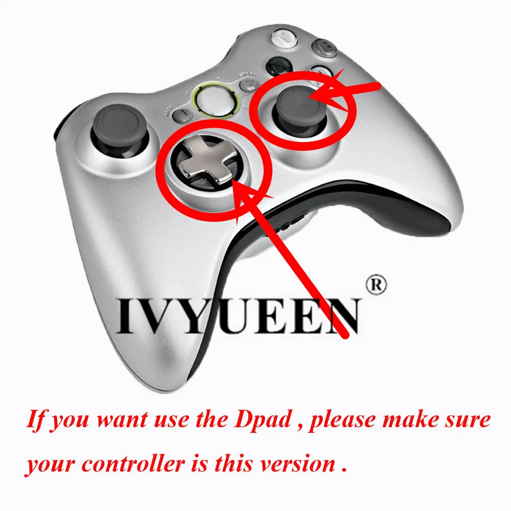 Трансформирующая D pad IVYUEEN для беспроводного контроллера Xbox 360 новая версия
