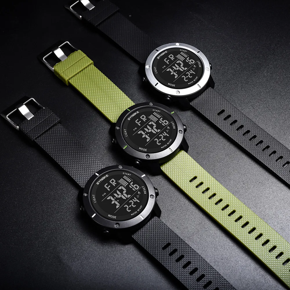 SYNOKE Multi-Function 50M Waterproof Watch LED Digital Double Action Watch Electronic Watch digital Watch fashion gif Men's watc
SYNOKE Multi-Function 50M Waterproof Watch LED Digital Double Action Watch Electronic Watch digital Watch fashion gif Men's watc